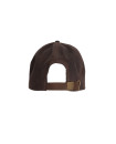 Made in UK Wax Stallington Baseball Cap with Suede Leather Peak One Size Brown